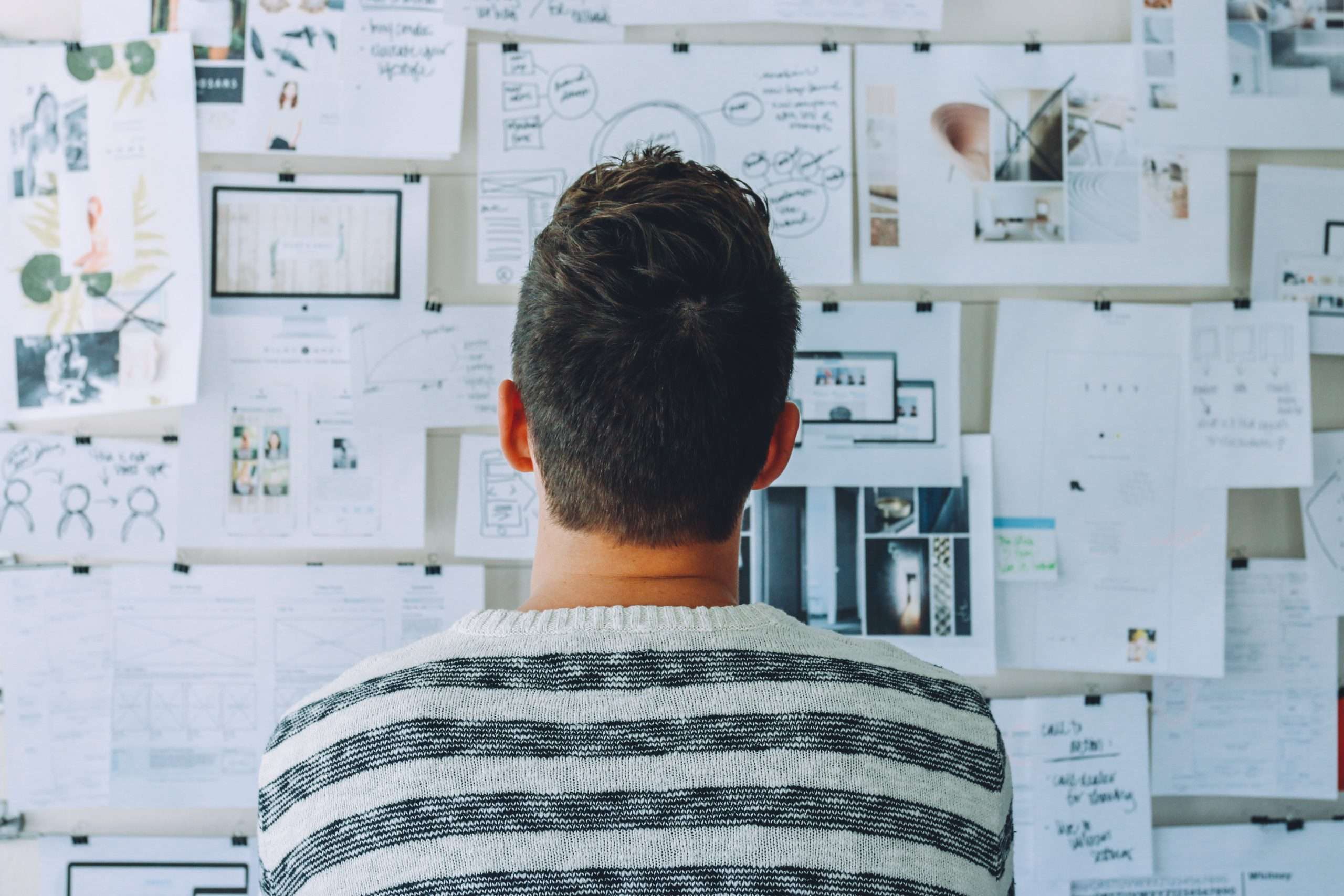 man planning thinking