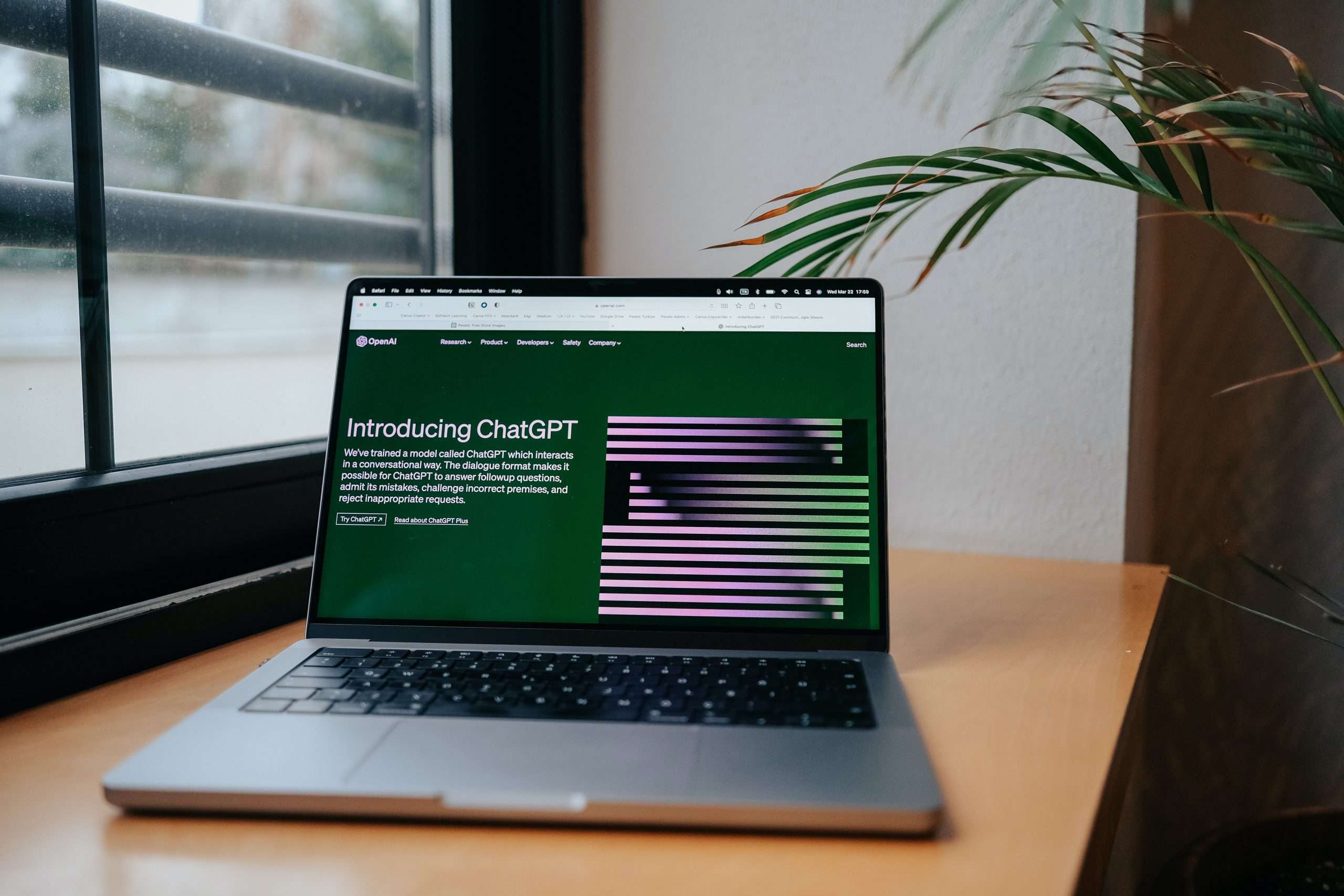 laptop with chatgpt