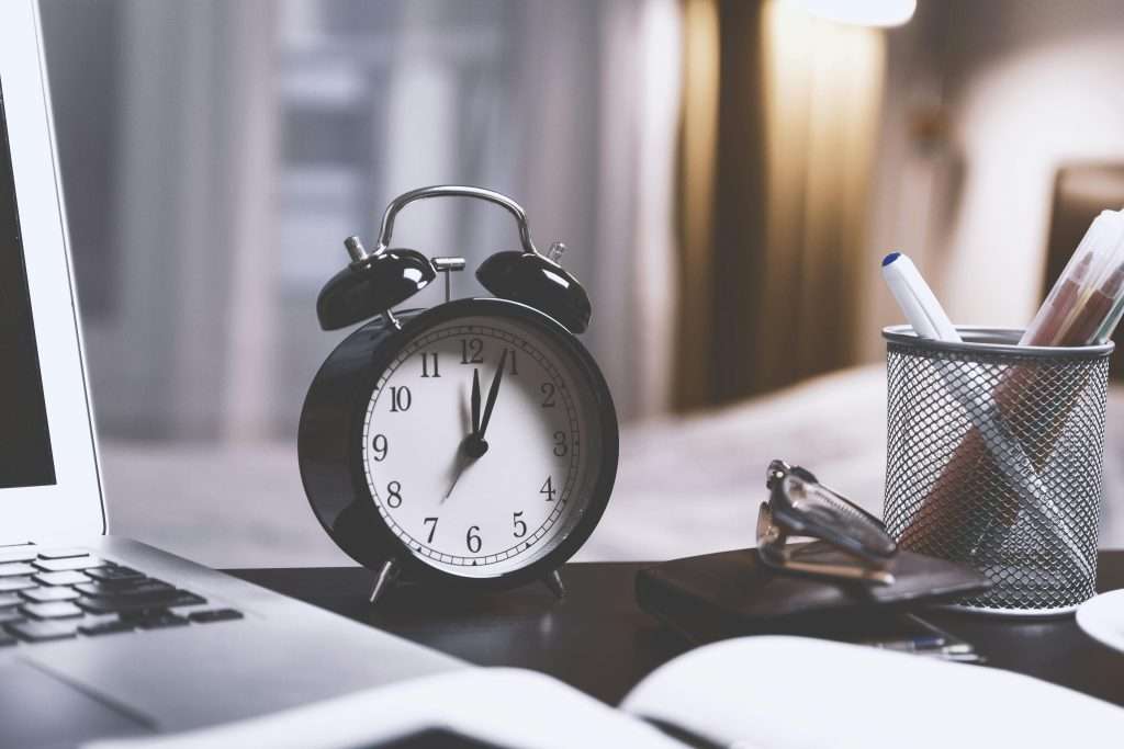timer in a writing workspace