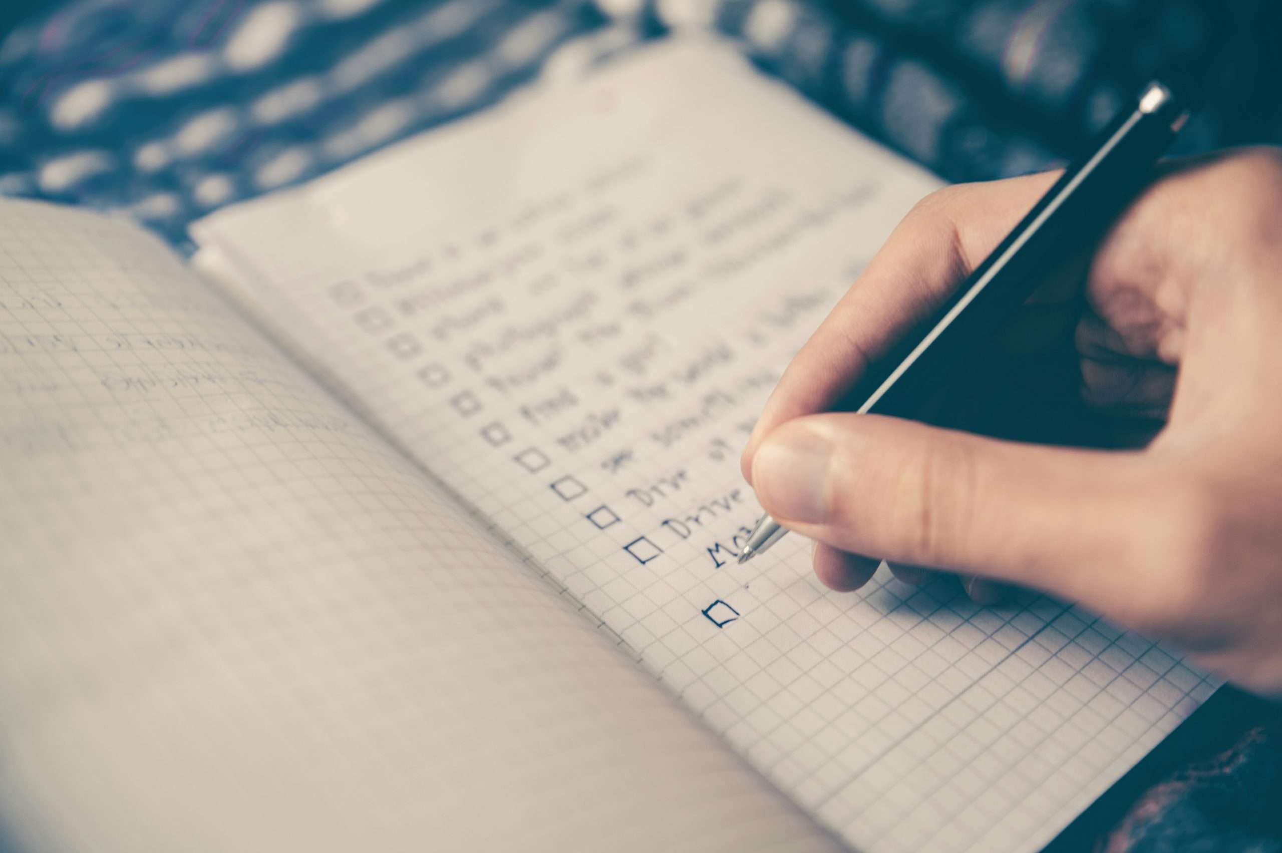 bucket list items