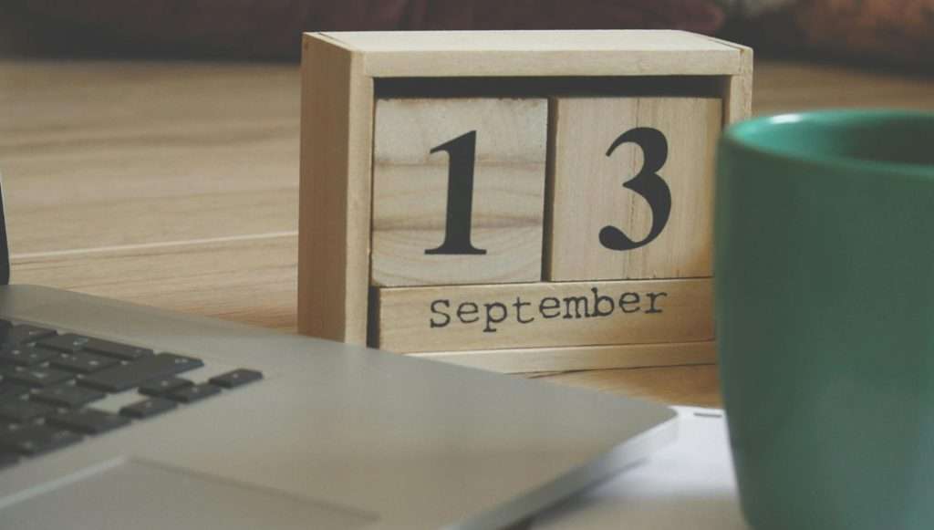 block numbers calendar date
